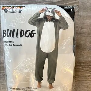 Bulldog Hooded Jumpsuit Costume
